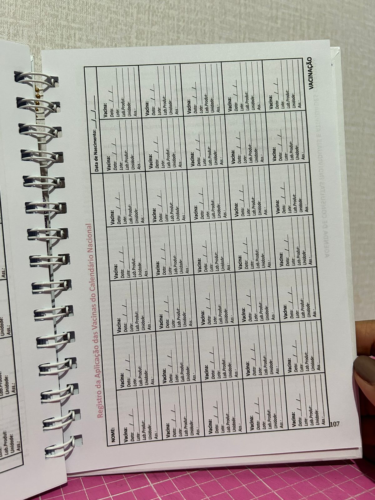 Caderneta de Saúde Personalizada - Floral Lilas - Imagem 3